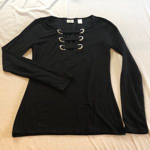 Black Daytrip Strappy Shirt